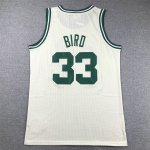 Maillot de Basket #33 Bird Boston Celtics cream Brodé